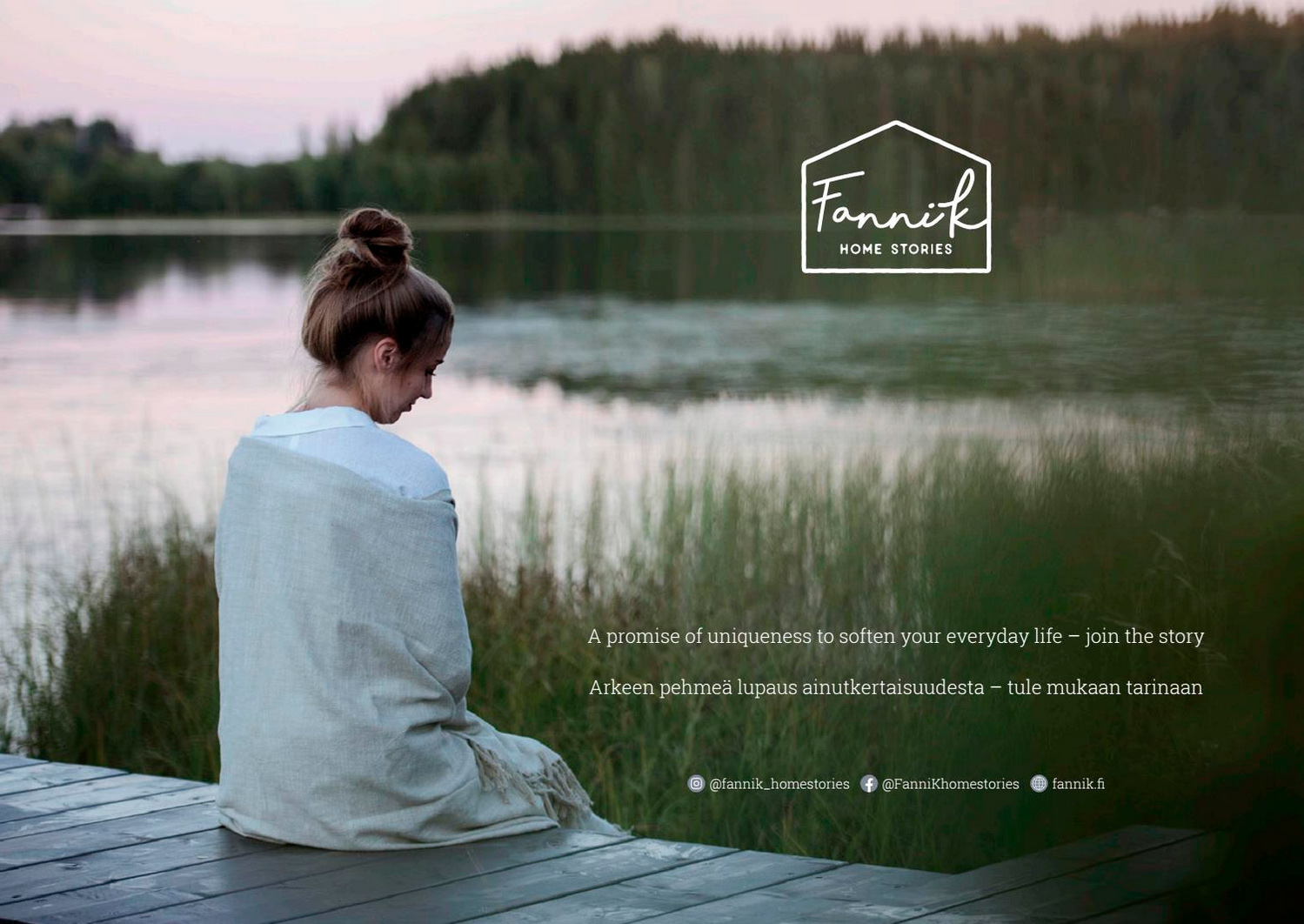 Fanni K brändiesitteen kansi/ The cover of the Fanni K brochure..
