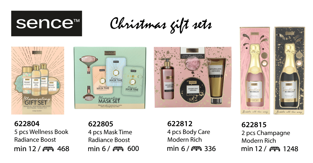 Sence Christmas gift sets.