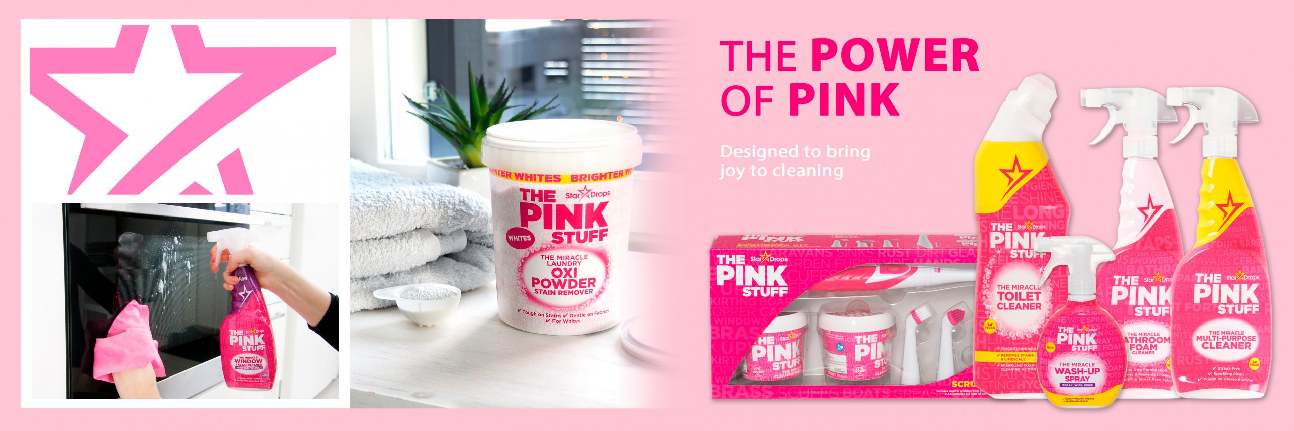 THE PINK STUFF 500 g Cleaning Paste, 750 ml Multi-Purpose Liquid