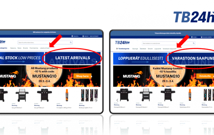 New updates onTammer Brands' webstore. Uusia päivityksiä Tammer Brandsin verkkokauppaan.