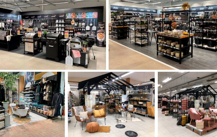 Shop-in-shops in retailers' stores for Muatang, Maku Kitchen Life, Rento & Fanni K.