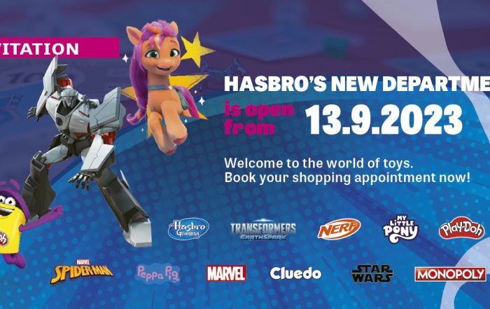 Invitation to Harbro's new toy department.