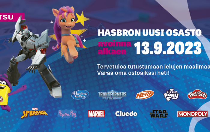 Hasbro lelunäyttely.