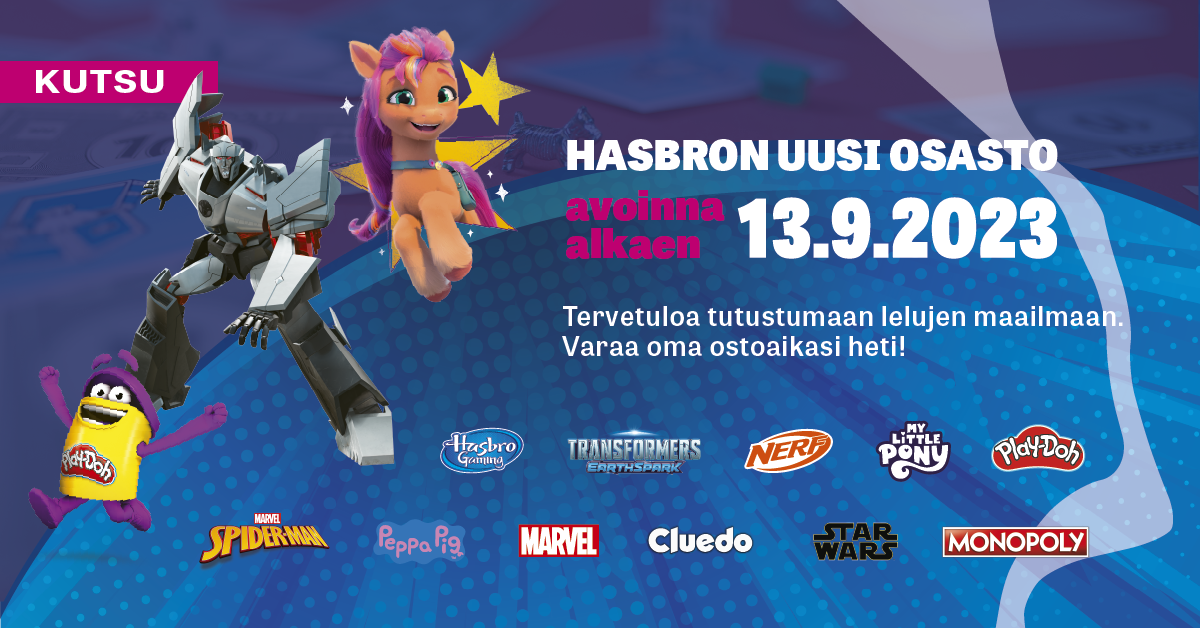 Hasbro lelunäyttely.