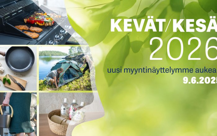 Kevät-kesä uusi myyntinayttelymme avautuu 9.6.2025