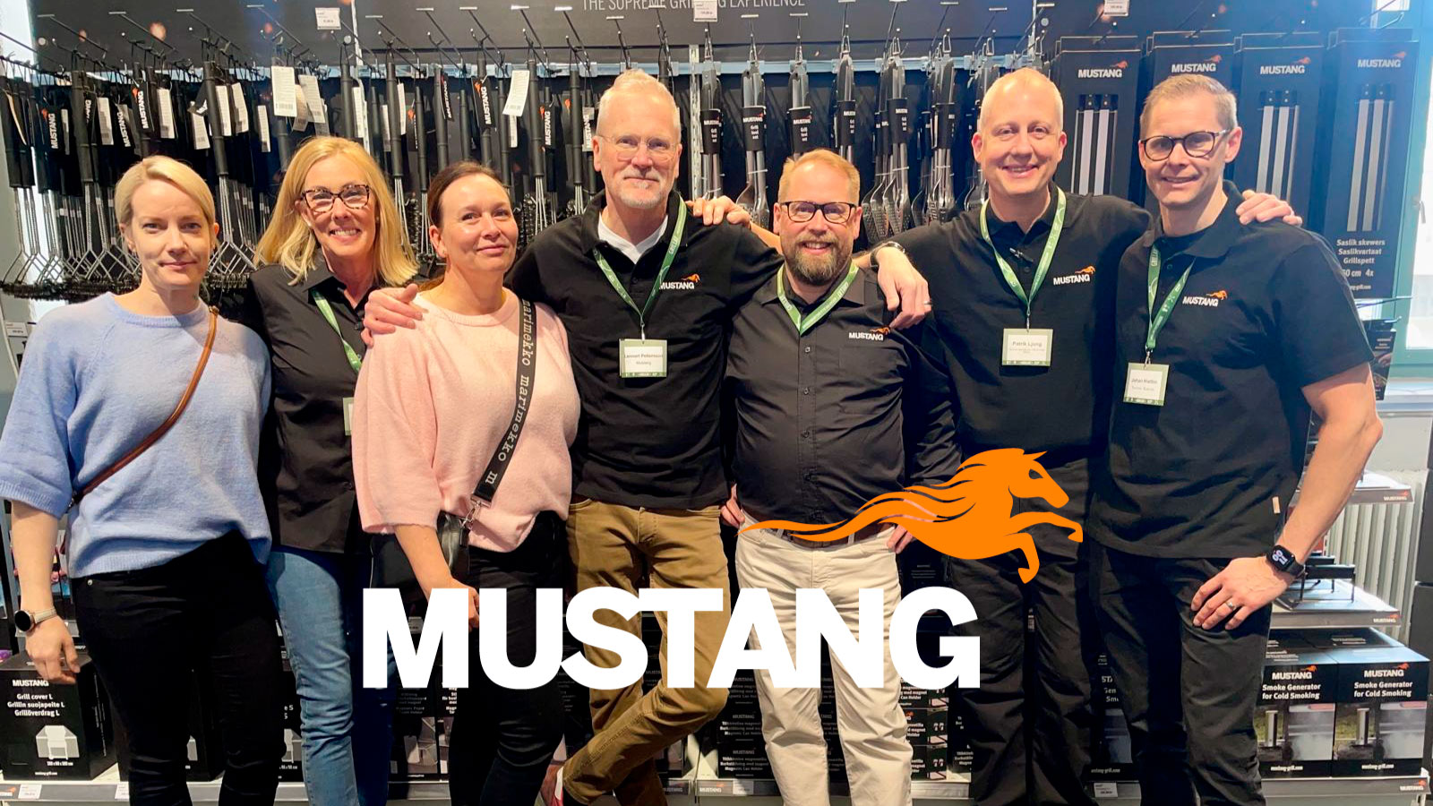 MUSTANG ESILLÄ MYÖS RUOTSIN GRILLAT MESSUILLA