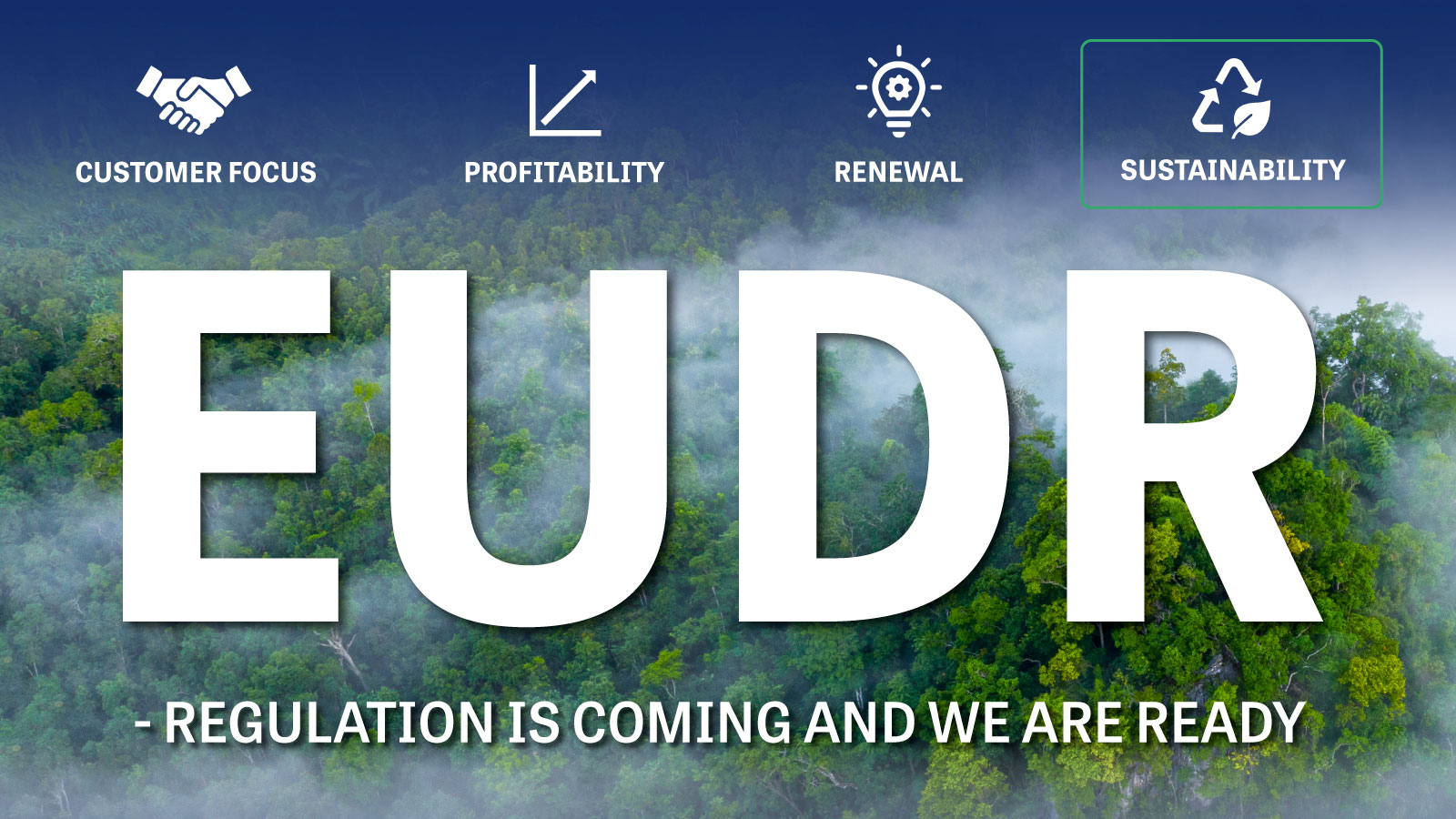 EUDR IS COMING AND WE ARE READY
