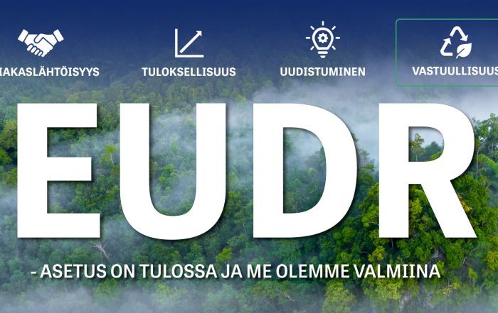 EUDR TULEE JA ME OLEMME VALMIINA